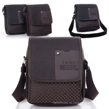 Negocios ocio ecológico baratos PU hombres hombro Messenger Bag (54087-1)